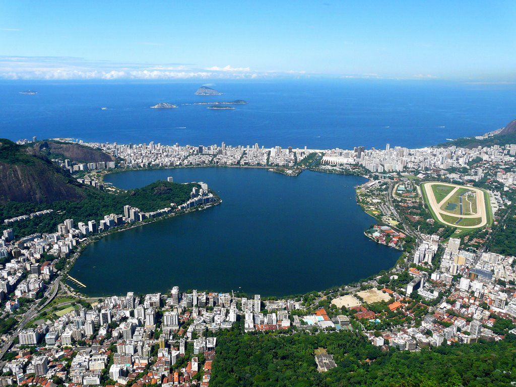 Ciclovía alrededor de la Lagoa Rodrigo de Freitas en Río de Janeiro