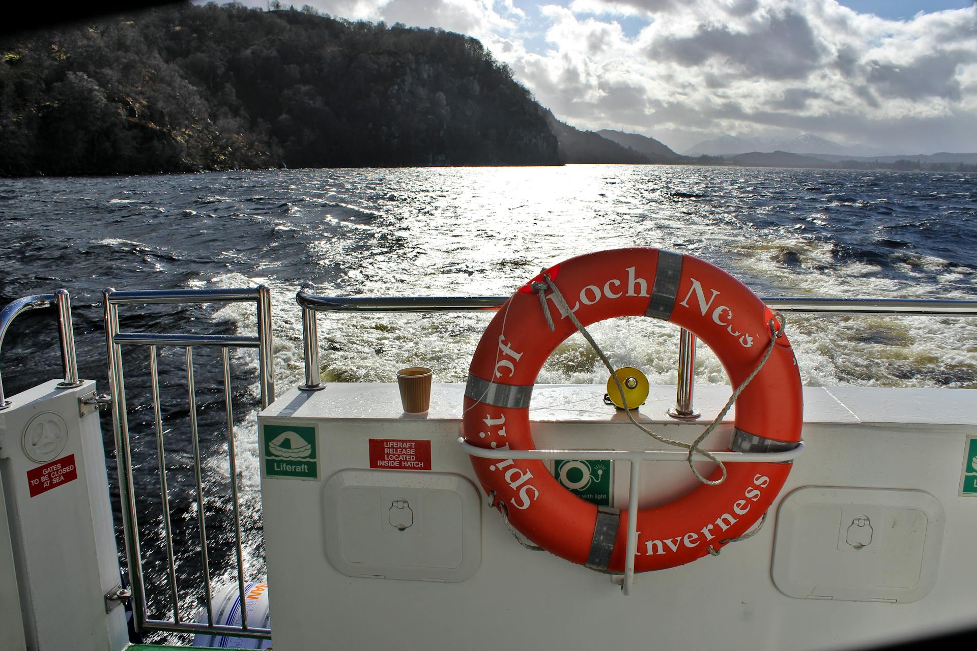 The vastness of Loch Ness is best appreciated from the water, where the deep color of the loch reveals its glacial origin.